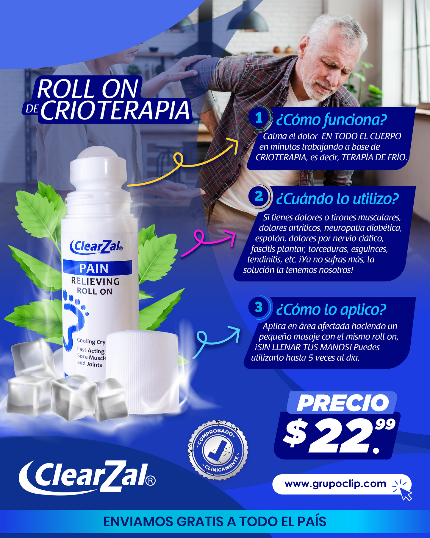 Crioterapia Roll On Alivia Dolores